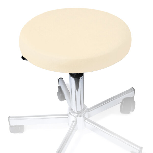 Hockerbezug Frottee natur für Hocker 40 bis 45 cm Ø