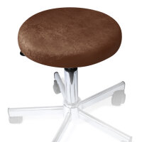 Hockerbezug Frottee nougat für Hocker 40 bis 45 cm...