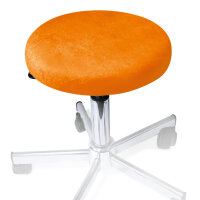 Hockerbezug Frottee orange für Hocker 40 bis 45 cm...