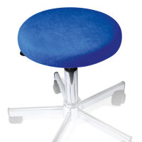 Hockerbezug Frottee royalblau für Hocker 40 bis 45...