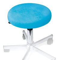 Hockerbezug Frottee türkisblau für Hocker 40...