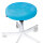Hockerbezug Frottee türkisblau für Hocker 40 bis 45 cm Ø