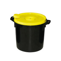 Kanülenabwurfbehälter schwarz 11,3 Ltr., gelber...