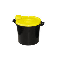 Kanülenabwurfbehälter schwarz 5,0 Ltr., gelber...