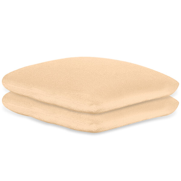 Kissenbezüge Frottee beige, 40 x 40 cm, mit Reißverschluss (2 Stck.)