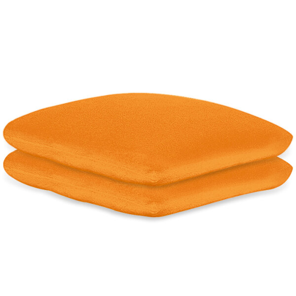 Kissenbezüge Frottee orange, 40 x 40 cm, mit Reißverschluss (2 Stck.)