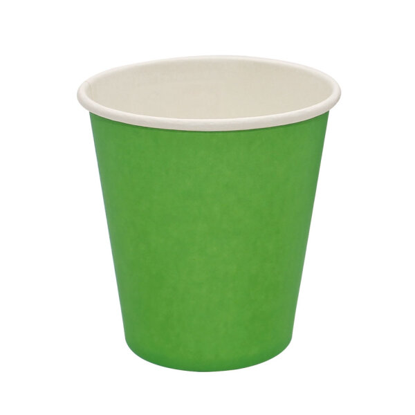 Trinkbecher aus Papier, 180 ml / 200 ml Füllmenge, fresh green (50 Stck.)