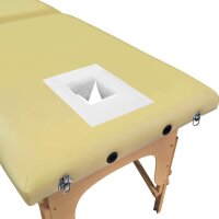 Massageliege-Gesichtsauflagen Vlies weiß 30 x 21 cm...