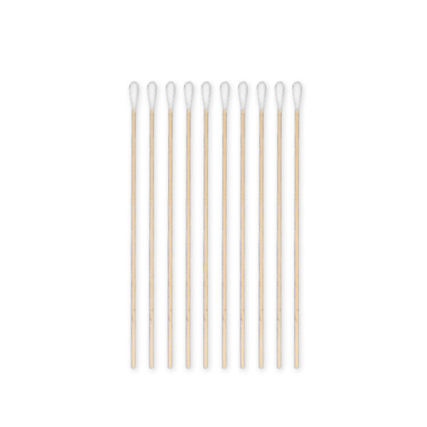 MEDI-WOOD Wattestäbchen Holz, 15 cm lang Ø 2,5 mm, Wattekopf Ø 4 mm (100 Stck.)