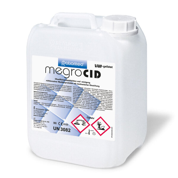 megroCID 5 Ltr. Flächendesinfektion * nur für den professionellen Gebrauch *