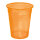 Mundspül- / Laborbecher 180 ml orange (100 Stck.)