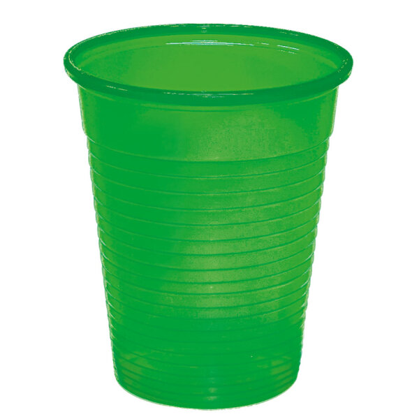 Mundspül- / Laborbecher 180 ml grün opak (100 Stck.)