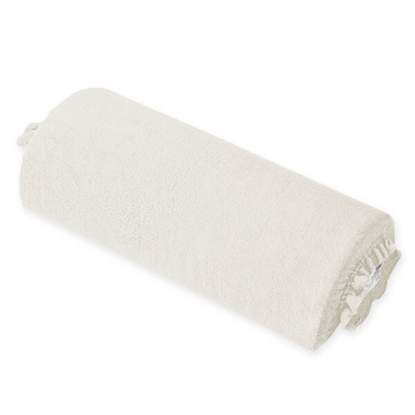 Nackenrollenbezug Frottee silbergrau f. Halbrollen 40 cm