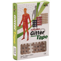 NASARA Gittertape 36 x 28 mm, beige/Typ B mittel (20...