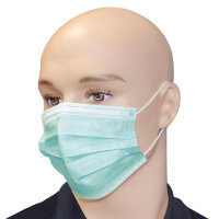 OP-Masken Typ II, 3-lagig, grün mit elastischen...