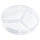 Petrischalen Ø 9 cm, mit Nocken, dreigeteilt, Polystyrol (20 Stck.)