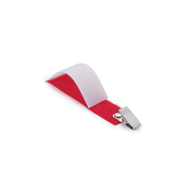 Universal-Schlauchhalter ratiomed OP-FIX mit Clip weiß/rot, 9,5x2,5 cm (25 Stck.)