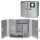 Verbandschrank Kunststoff 2-türig, 38,5 x 18 x 32,5 cm, silber, leer
