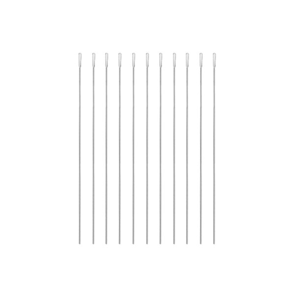 Wattestäbchen Aluminium, steril, 15 cm, Ø 1 mm, Wattekopf Ø 2 mm (100 Stck.)