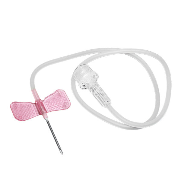 Wingflo Flügelkanülen 18 G, 1,20 x 19 mm, rosa (50 Stck.)