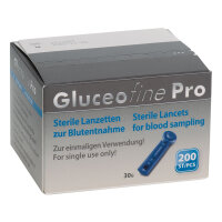 Gluceofine Pro Blutentnahme-Lanzetten steril, 30 G (200...