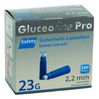 Gluceofine Pro Safety Sicherheits- lanzetten 23 G x 2,2...
