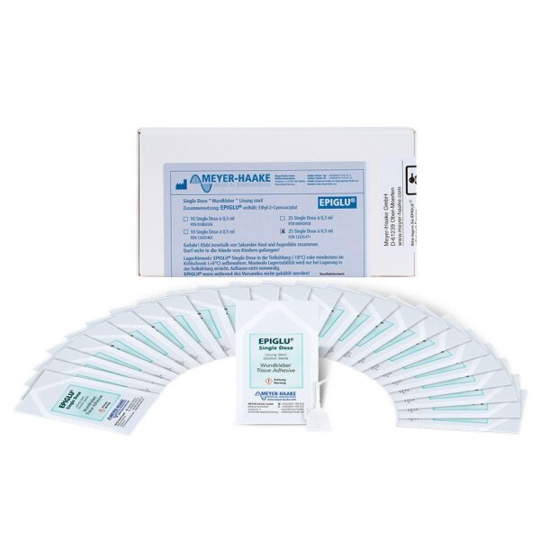 EPIGLU Wundkleber Single Dose Dosetten (25 Stück à 0,5 ml)