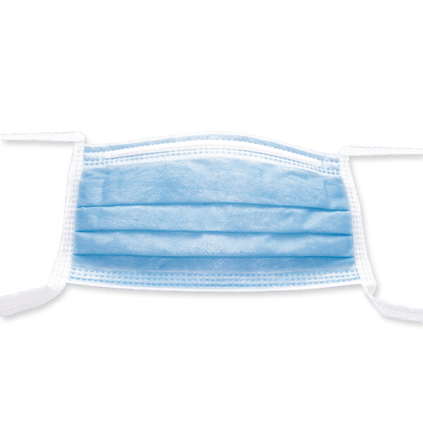 Mundschutz OP-Maske  Barrier zum Binden | blau | 3-lg. | 60 Stück