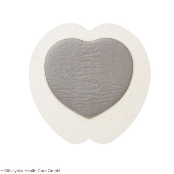 Mepilex Border Sacrum Ag Schaumverband steril, 20 x20 cm (5 Stck.)
