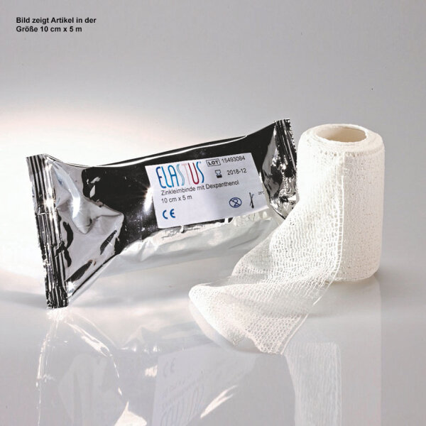 ELASTUS Zinkleimbinden weiß mit Dexpanthenol 10 cm x 10 m (10 Stck)