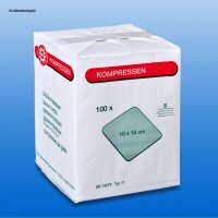 Mullkompressen 8-fach, 10 x 10 cm, unsteril (100 Stck.)