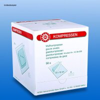 Mullkompressen 8-fach, 7,5 x 7,5 cm, steril (50 Sets...