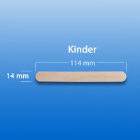 Mundspatel aus Holz, für Kinder, unsteril (100 Stck.)