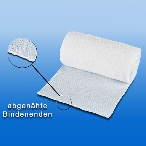 NOBALASTIK Mittelzugbinden, weiß 5 m x 12 cm lose (10 Stck.)