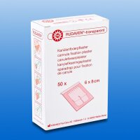 RUDAVEN-transparent Fixierpflaster steril, 6 x 8 cm (50...