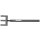 Anzeigegabel mit E-Haken