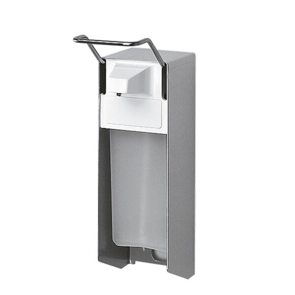 ingo-man classic 500 ml E 26 E/25 Seifen- und Desinfektionsmittelspender mit kurzem Bedienhebel, Edelstahl geschliffen
