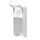 ingo-man classic 500 ml E 26 P/25 Seifen- und Desinfektionsmittelspender mit kurzem Bedienhebel, Aluminium pulverbeschichtet weiß
