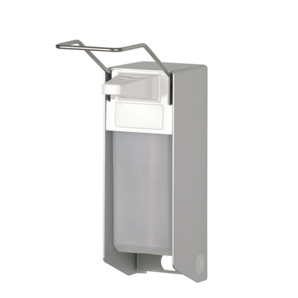 ingo-man classic 500 ml ELS 26 A/K Seifen- und Desinfektionsmittelspender mit langem Bedienhebel, Aluminium silberfarbig eloxiert