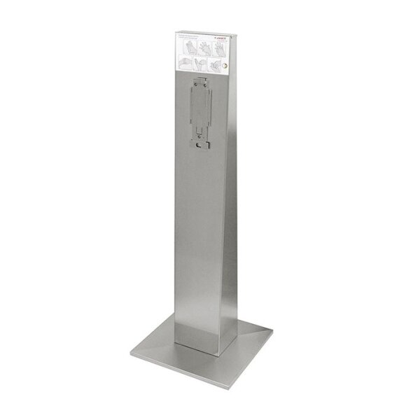 ingo-man Desinfektions-Säule Edelstahl, ohne Rollen