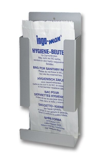ingo-man Hygienebeutelspender HB 1 A  Aluminium silber eloxiert