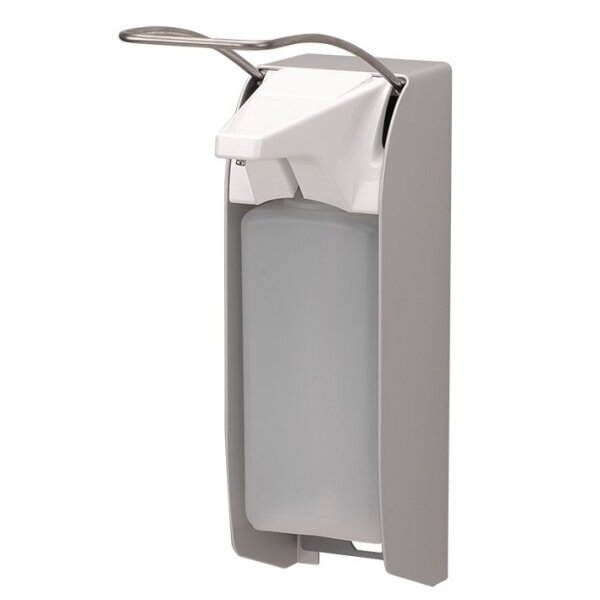 ingo-man plus 1000 ml IMP TLS A/24 Seifen- und Desinfektionsmittelspender mit langem Bedienhebel, Aluminium silberfarbig eloxiert