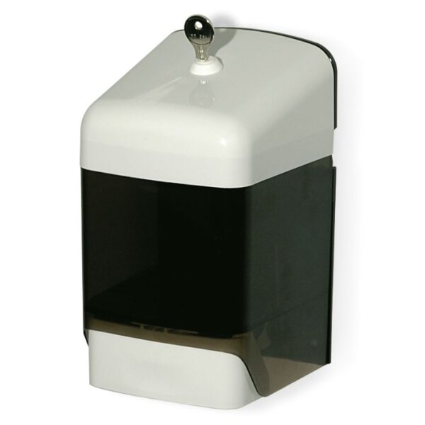 ingo-top R 15 Seifenspender 1500 ml weiß und dunkel-transparent, Kunststoff,