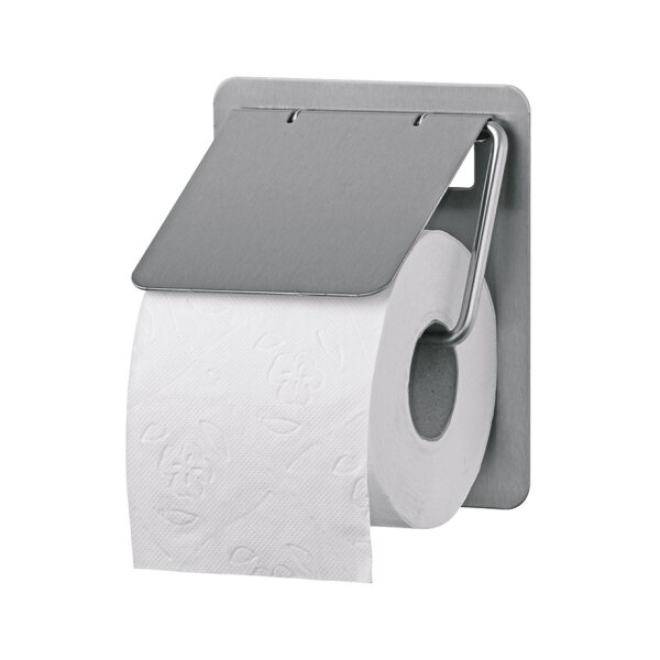SanTRAL Toilettenpapierspender TRU 1 E ST für 1 Standardrolle Edelstahl mit Anti-Fingerprint-Beschichtung
