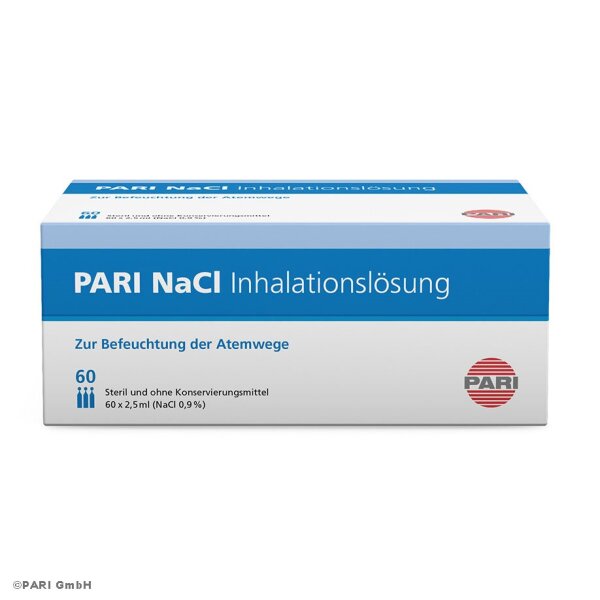 PARI NaCl Inhalationslösung 0,9% | steril  | 60 Ampullen á  2,5ml