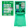Plum Green Box mit 2 Flaschen in Wandbox mit separater Piktogrammtafel mit Spiegel  #4789 MDD#