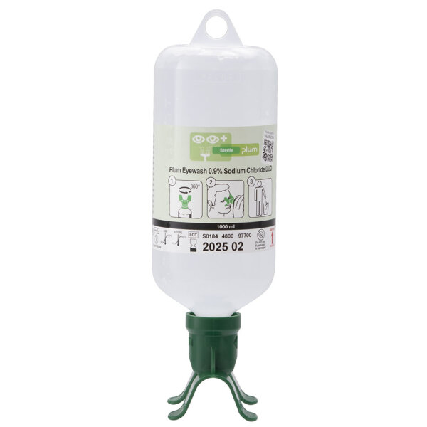 Plum Wound and Eyewash Duo 1000 ml (0,9 % Natriumchloridlösung)