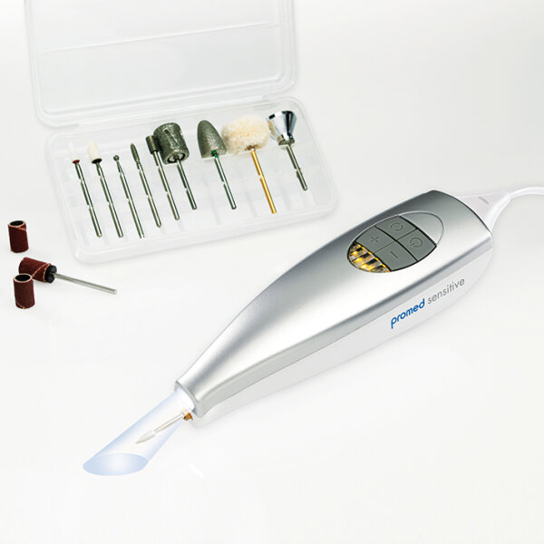 promed sensitive Haut- und Nagelpflege-Set silber, im Etui
