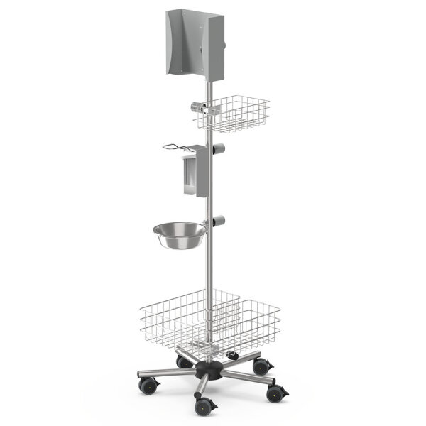 mobiles Hygienecenter, silber RAL 9006 *Versand nur per Spedition möglich*