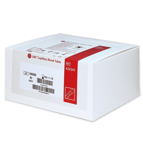 Testpackung kapillare QBC-Röhrchen, sort. (100 Stck.)